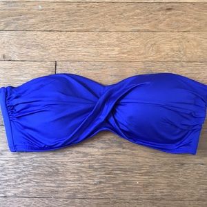 Royal Blue strapless swim suit top